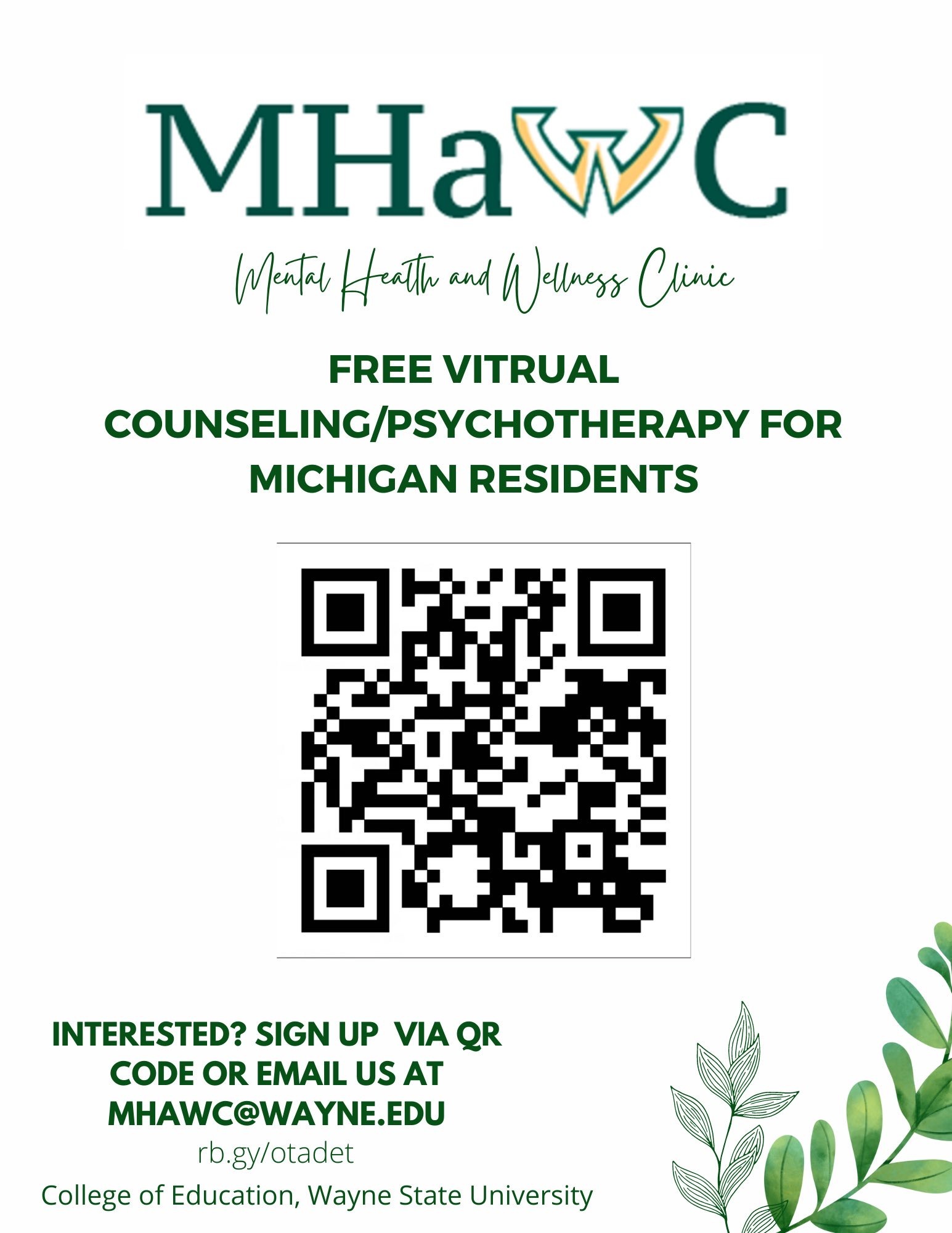 Free mental health counseling